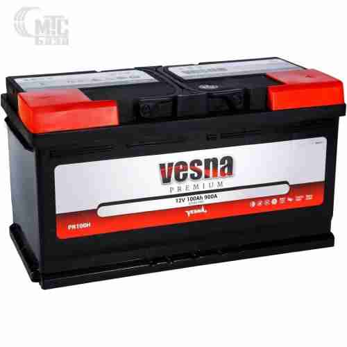 Аккумулятор Vesna Premium [415100] 6СТ-100 Ач R EN900 А 353x175x190мм